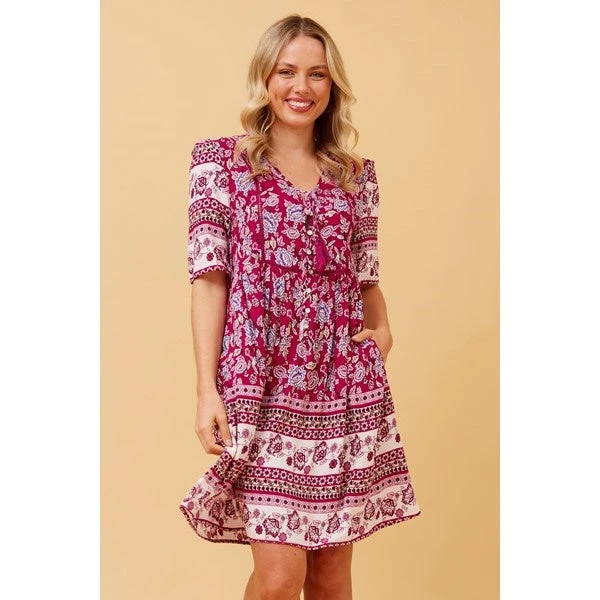 INDIANA FLORAL BOHO SHORT DRESS 9 INDIANA FLORAL BOHO SHORT DRESS - Image 7
