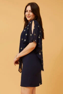 KYLIE COLD SHOULDER GLITTER DRESS -Femme Connection Sales a6688bcec1527e24402e73c2306cac9a