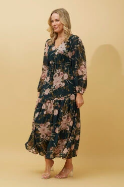 CRYSTELLE FLORAL MAXI DRESS -Femme Connection Sales a669c1cc1688bd9611a1f708f1fcacd4