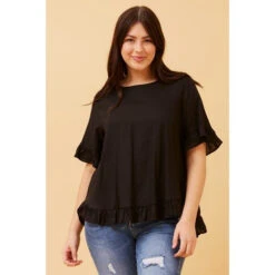 FRILA LINEN SMOCK TOP 41 FRILA LINEN SMOCK TOP -Femme Connection Sales a6b4ee4819d3fafbe87cfa6302f26e7e