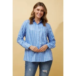 DONOVAN STRIPE SHIRT -Femme Connection Sales a6ce952ce1d26ac28bbdf9480d47e002