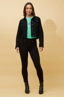 DESTINY SEQUIN WING DENIM JACKET -Femme Connection Sales a6ebf4dd65268d6930a270519f170786