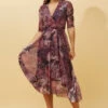 LUELLA FLORAL MIDI DRESS -Femme Connection Sales a6fe0423383ae9ade83c49d3a90ecfeb