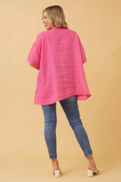 PAM SEQUIN PATCH LINEN TOP -Femme Connection Sales a8bbf091a99d7558220cfcef0ddc5f2c