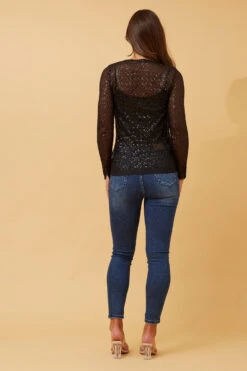 LEISEL SEQUIN TOP -Femme Connection Sales a8f277c7467381ee89fddc7733b9a315