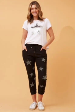 JANJA EMBELLISHED STAR PRINT JOGGERS -Femme Connection Sales a96493468c3ea445d74ea739f8c4283f dc9aef8e c7d0 4873 a3ee d60bfb914e86