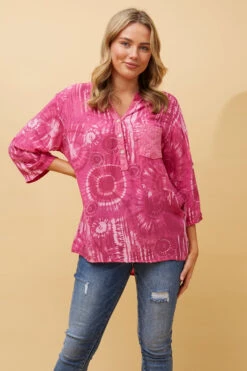 ROSETTA SEQUIN TIE DYE DETAIL TOP -Femme Connection Sales a99d7bedf2085451ddd04f7bda4138a2