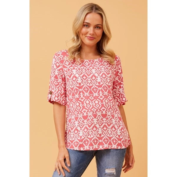 GAELIN ABSTRACT BOHO TOP 9 GAELIN ABSTRACT BOHO TOP - Image 7