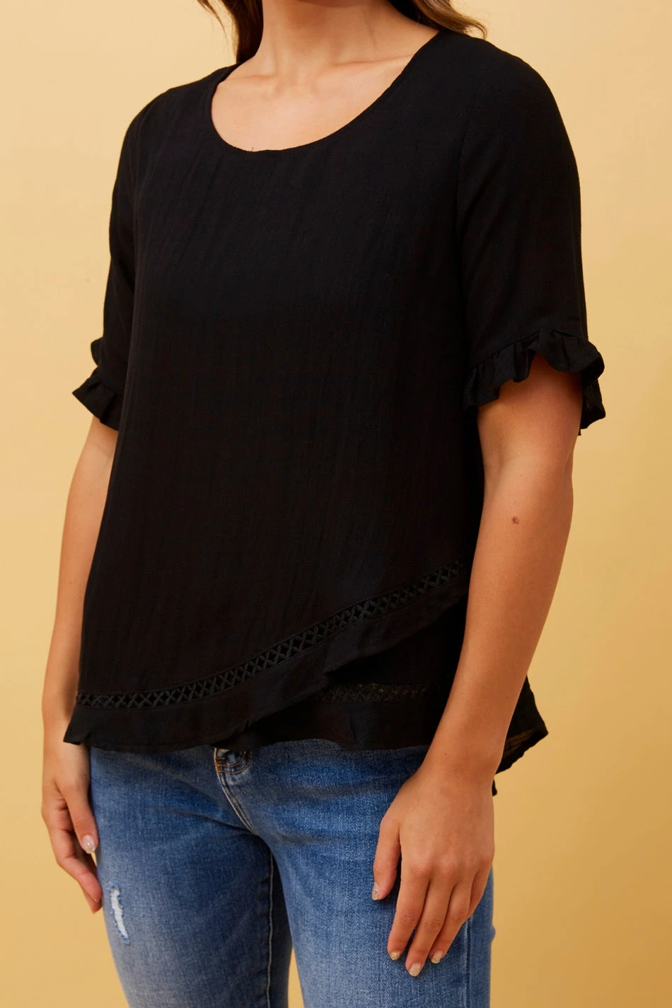 JAYDON LACE TRIM TOP 7 JAYDON LACE TRIM TOP - Image 5