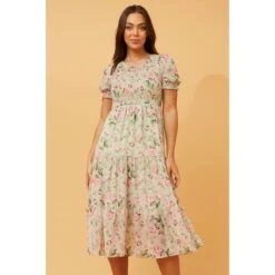 MERRY PUFF SLEEVE FLORAL DRESS -Femme Connection Sales aa805ca11702f3a5569278c43f57ebca