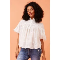 JANICE BRODERIE ANGLAISE BLOUSE -Femme Connection Sales aacff70a7d54fe9856aed69dc578724a