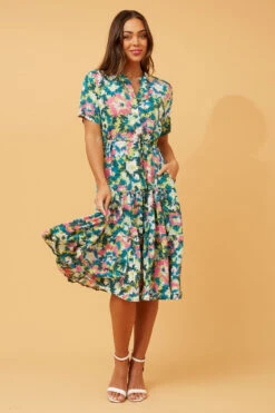 MARIELLA FLORAL MIDI DRESS