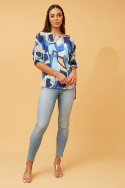 TARA ABSTRACT PRINT TOP -Femme Connection Sales aaf9fa427aefbfb9b3f914e2e2632b8d