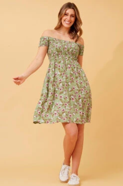 ROBIN FLORAL SHORT DRESS -Femme Connection Sales ab1b526ba1cd3e4680aa29e56bb1d324