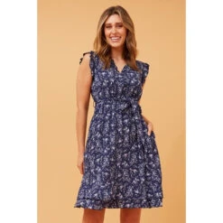 RAVINA DITSY FLORAL SHORT DRESS -Femme Connection Sales ab70ea2990fd2196a5574fcef84ebcbb