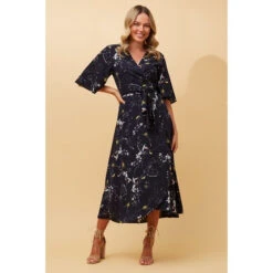 AVALON FLORAL WRAP DRESS -Femme Connection Sales abea59af6ea414caebcb414a837bf98d