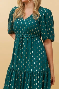 DIAMOND TEARDROP FOIL PRINT SHORT DRESS -Femme Connection Sales ac0e646826c8fbe76a05ea14059a70cf