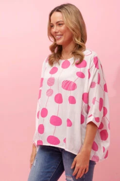 FLORA OVERSIZED POLKA DOT TOP -Femme Connection Sales ac14982dbe1e64768e34a00f587bdc69