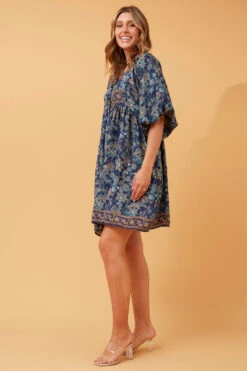 MOLLY FLORAL BOHO SHORT DRESS -Femme Connection Sales ac8d14c6fd69653f830c251fd2648846