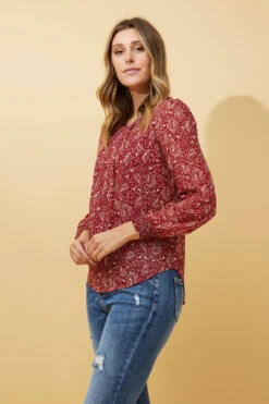 BREE PAISLEY PRINT BLOUSE 14 BREE PAISLEY PRINT BLOUSE -Femme Connection Sales acac2bb072298966b65af934a0576df1