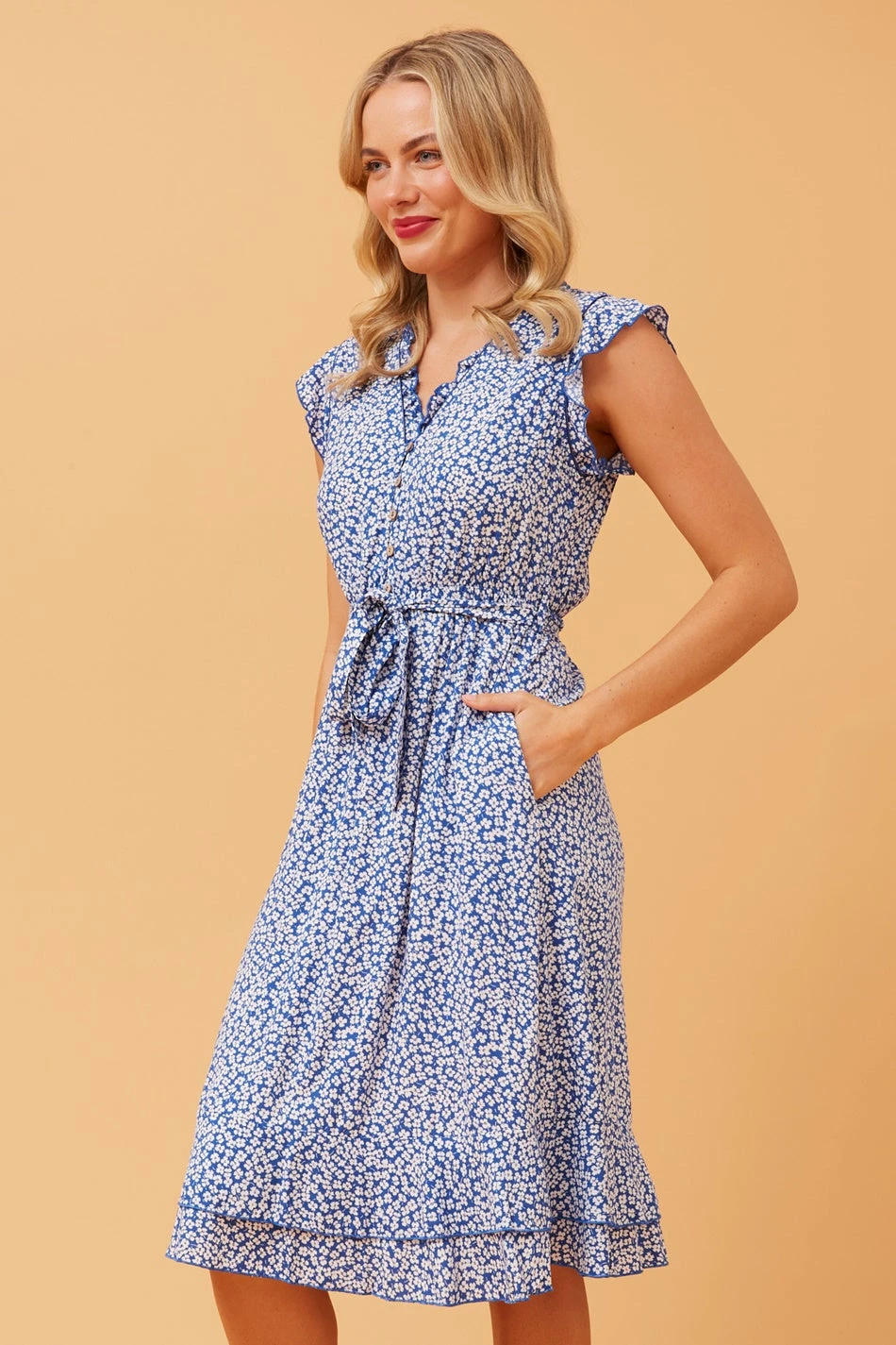 RAVINA FLORAL TEA DRESS 7 RAVINA FLORAL TEA DRESS - Image 5