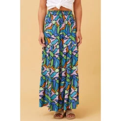 DORIAN ABSTRACT PRINT MAXI SKIRT -Femme Connection Sales ad0c8ad410815390eac688b718463897