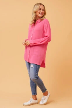 DORRIT RELAXED LONG SLEEVE SHIRT -Femme Connection Sales ad1b91f5e36f5f04befa90059e9e317f