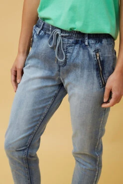 PEGGY DENIM JOGGER PANTS -Femme Connection Sales ad8c3f7b8b4886cc1167691c6501879b