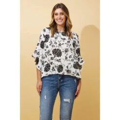 FOREVER NEW FLORAL FLUTE SLEEVE BLOUSE -Femme Connection Sales ae044d2f99dca91e02326592cff6fcfd
