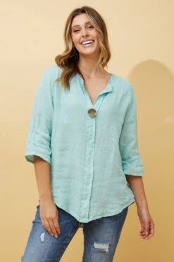 PALERMO BUTTON DETAIL LINEN TOP 24 PALERMO BUTTON DETAIL LINEN TOP -Femme Connection Sales ae59ea600c71abcfc6b972df1e5ea2e9