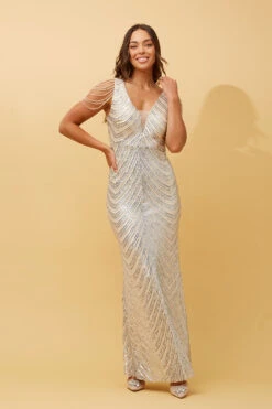 SHEBA SEQUINED MAXI DRESS -Femme Connection Sales ae8260e9bfffdb4627964288e111d221