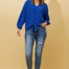 GLENN BATWING SLEEVE FRONT KNOT TOP -Femme Connection Sales ae98fa69f351c1be8ba15637bacd3d18