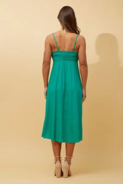 CHANTELLE LINEN MIDI DRESS -Femme Connection Sales aea012fb18a5520560beb6cb51116349