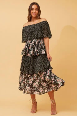 SAMARA TIERED PLEATED FLORAL DRESS 12 SAMARA TIERED PLEATED FLORAL DRESS -Femme Connection Sales aed8efba2bd2a3366aaab7a76cfae185 ea74c9cf abc4 46d6 84cd 6a996bf664d1