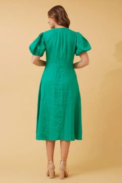 ALINA LINEN MIDI DRESS -Femme Connection Sales aff318a7cee55248a387f78ff2e3ba1c