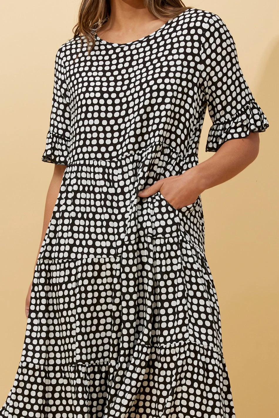 KENNA POLKA DOT MIDI DRESS 10 KENNA POLKA DOT MIDI DRESS - Image 8