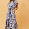 GEMALLA PATCHWORK BOHO MAXI DRESS