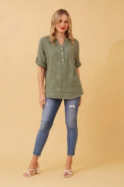 KAI FLORAL EMBROIDERY DETAIL TOP -Femme Connection Sales b03cef06837a41b80699b359a0e76130