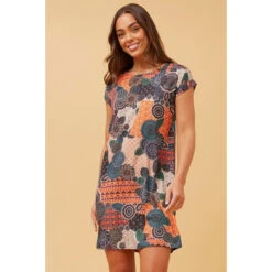 PAULA BOHO SHIFT DRESS -Femme Connection Sales b2739da880fa87bb577979412c42eb2f