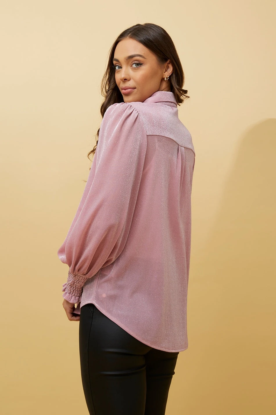 BESSIE LONG BALLOON SLEEVES GLITTER SHIRT 14 BESSIE LONG BALLOON SLEEVES GLITTER SHIRT - Image 12