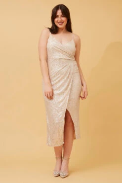 LEXIS SEQUIN MIDI DRESS -Femme Connection Sales b2f289ddb54aefdf08e443fbb8a8c057