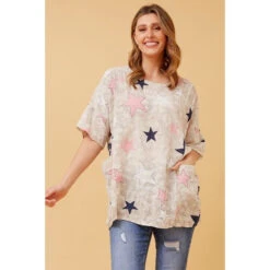 FIORENZA STAR PRINT TOP -Femme Connection Sales b3f282849a702e327f5b52e8f787396d