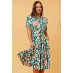 MARIELLA FLORAL MIDI DRESS -Femme Connection Sales b48ed959eb9bc94c70b788f3aec45e74