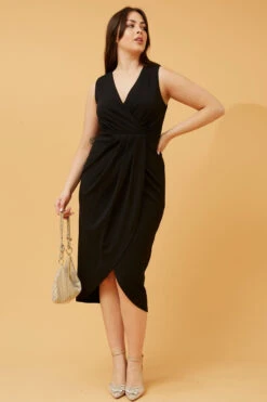 FELICIA CROSSOVER MIDI DRESS -Femme Connection Sales b4c992b6e62cbd73dbd9939cb0648830