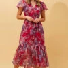 DAWN FLORAL TIERED MIDI DRESS 2 DAWN FLORAL TIERED MIDI DRESS -Femme Connection Sales b4d4c3dad9038396141425f3ee0ea10e