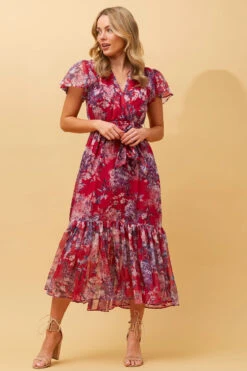 DAWN FLORAL TIERED MIDI DRESS -Femme Connection Sales b4d4c3dad9038396141425f3ee0ea10e c1148f9b dc74 408d 83a4 deb9e6495a8f
