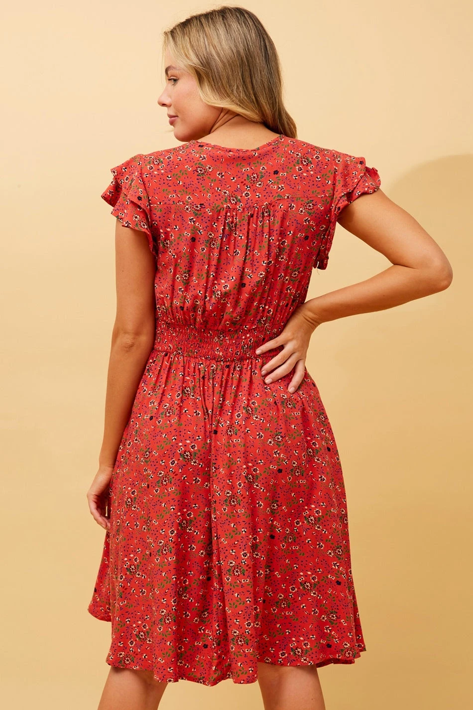 ROCHELLE FLORAL SHORT DRESS 8 ROCHELLE FLORAL SHORT DRESS - Image 6