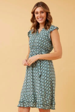 RAVINA ABSTRACT BOHO TEA DRESS -Femme Connection Sales b51f24db3567c0de988b8d576b34966f