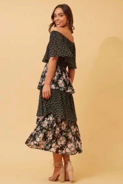 SAMARA TIERED PLEATED FLORAL DRESS 15 SAMARA TIERED PLEATED FLORAL DRESS -Femme Connection Sales b5d7c2d20d965475338e84343f1fc5dd