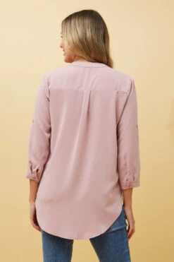 ROMINA SOLID BLOUSE -Femme Connection Sales b606f90ab282f7979c9150a521596a2c